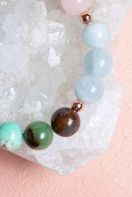 Sertifikalı Burç Doğal Taş Bileklik -Terazi Burcu - 3