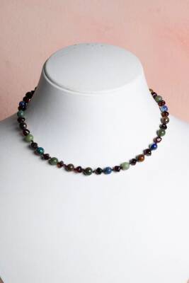 Sertifikalı Doğal Taş Bebek Kolye-yeşim,lapis,kehribar,kaplan Gözü,krizokol M106 - 3