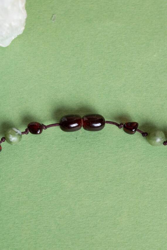 Sertifikalı Doğal Taş Bebek Kolye-yeşim,lapis,kehribar,kaplan Gözü,krizokol M106 - 5