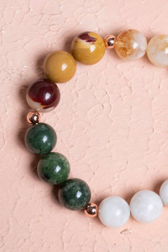 Sertifikalı Doğal Taş Bileklik-Akrep Burcu - 2