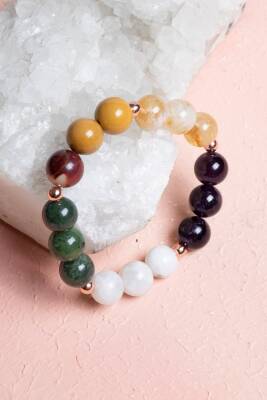 Sertifikalı Doğal Taş Bileklik-Akrep Burcu - 4