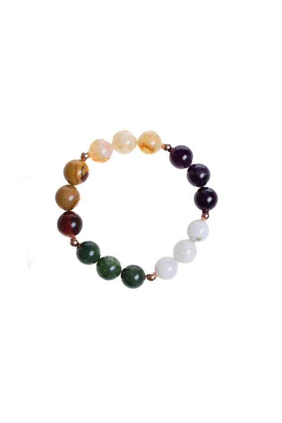 Sertifikalı Doğal Taş Bileklik-Akrep Burcu - 5