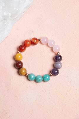 Sertifikalı Doğal Taş Bileklik -Başak Burcu - Osmanlı Doğaltaş