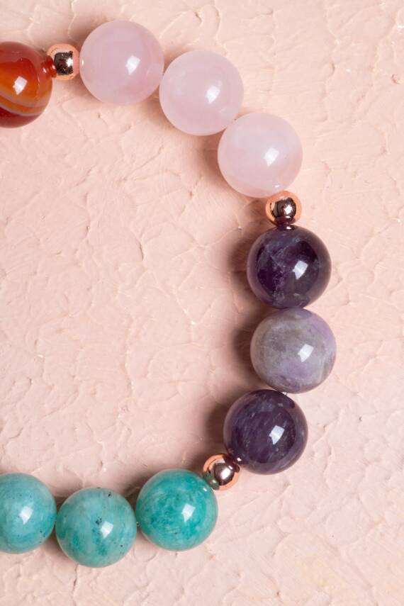 Sertifikalı Doğal Taş Bileklik -Başak Burcu - 2