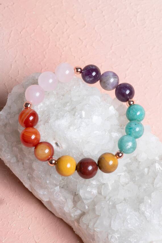 Sertifikalı Doğal Taş Bileklik -Başak Burcu - 3