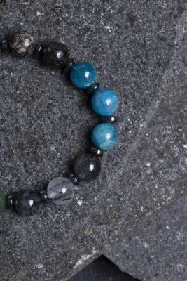 Sertifikalı Doğal Taş Bileklik/Boğa Burcu - 3