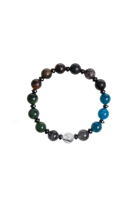 Sertifikalı Doğal Taş Bileklik/Boğa Burcu - 6