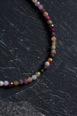 Sertifikalı Doğal Turmalin Taşlı Zarif Halhal - 4