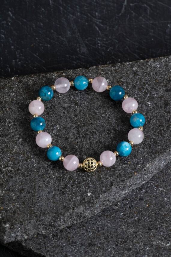 Sertifikalı Dumanlı Kuvars Sitrin Hematit Doğaltaş Bileklik - 4