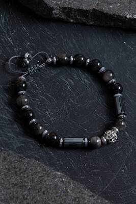 Sertifikalı Dumanlı Kuvars ve Opal Doğal Taş Bileklik - 3