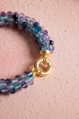 Sertifikalı El İşçiliği Örme Florit Gümüş Kapama Bileklik (SK:138) - 4