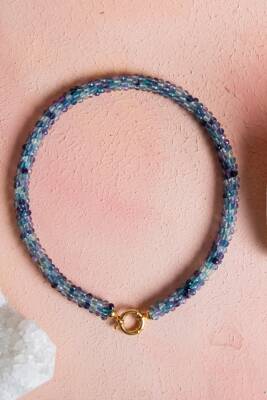 Sertifikalı El İşçiliği Örme Florit Gümüş Kapama Kolye (SK:137) - 4