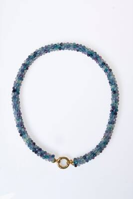 Sertifikalı El İşçiliği Örme Florit Gümüş Kapama Kolye (SK:137) - 6