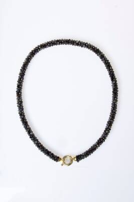 Sertifikalı El İşçiliği Örme Labradorit Gümüş Kapama Kolye (SK:134) - 5