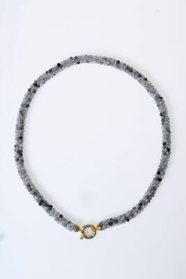 Sertifikalı El İşçiliği Örme Rutilli Kuvars Kapama Kolye (SK:110) - 5