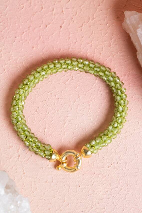 Sertifikalı El İşçiliği Örme Zebercet Gümüş Kapama Bileklik (SK:099) - 1