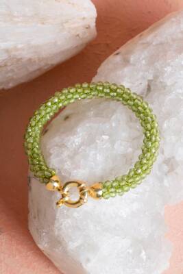 Sertifikalı El İşçiliği Örme Zebercet Gümüş Kapama Bileklik (SK:099) - 3