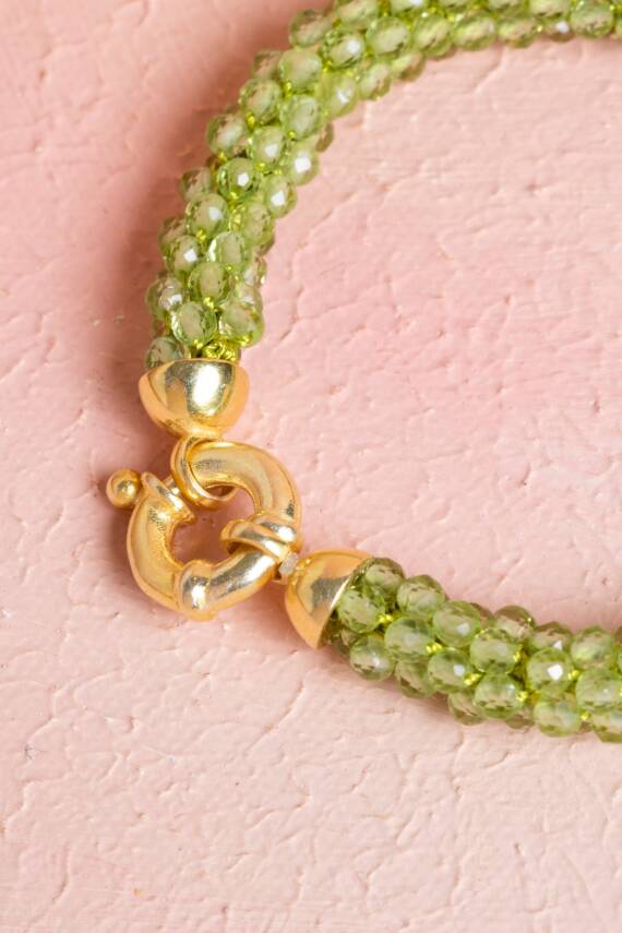 Sertifikalı El İşçiliği Örme Zebercet Gümüş Kapama Bileklik (SK:099) - 4