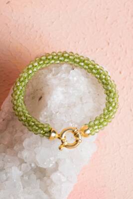 Sertifikalı El İşçiliği Örme Zebercet Gümüş Kapama Bileklik (SK:099) - 5