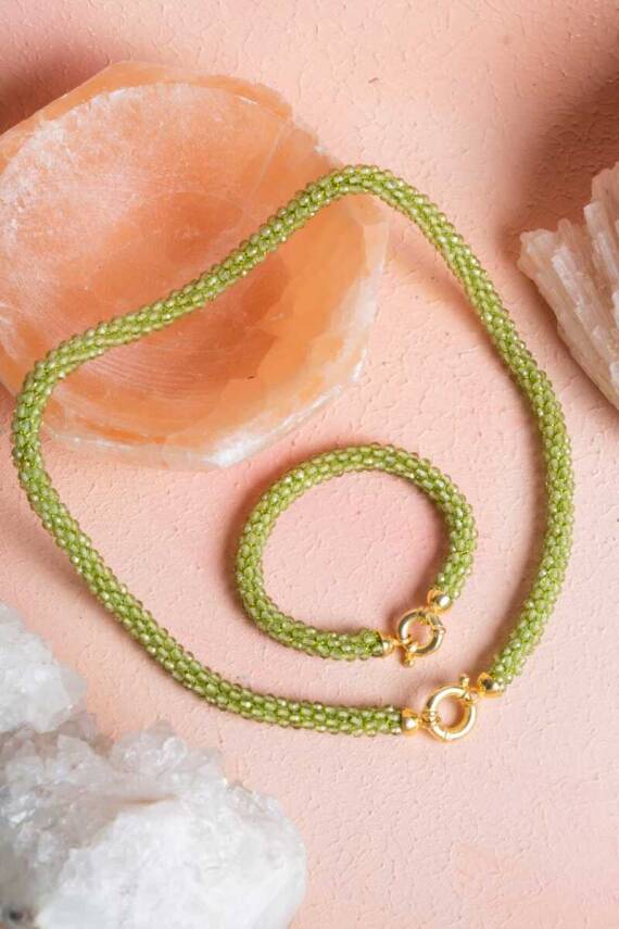 Sertifikalı El İşçiliği Örme Zebercet Gümüş Kapama Set (SK097) - 1
