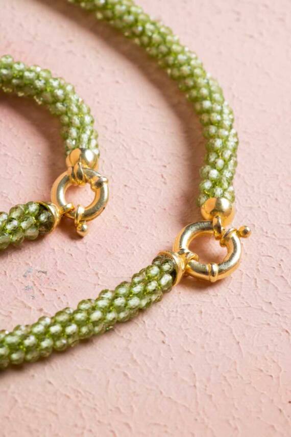 Sertifikalı El İşçiliği Örme Zebercet Gümüş Kapama Set (SK097) - 5