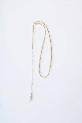 Sertifikalı Fil Dişi Boru Kesim 33'lük Doğal Taş Tesbih - 6