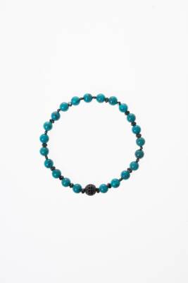 Sertifikalı Firuze (Turkuaz)Doğal Taş bileklik 6MM 037 - 6