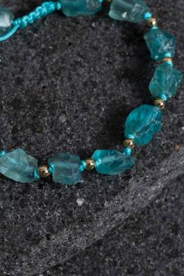 Sertifikalı Florit Doğal Taş Bileklik - 4