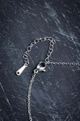 Sertifikalı Florit Doğal Taş Esans Şişesi Kolye - 5