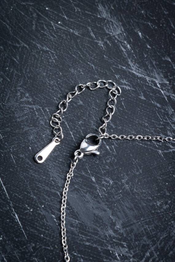 Sertifikalı Florit Doğal Taş Esans Şişesi Kolye - 5