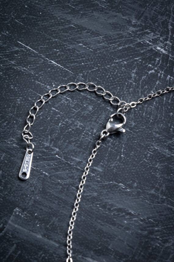 Sertifikalı Florit Doğal Taş Esans Şişesi Kolye - 5