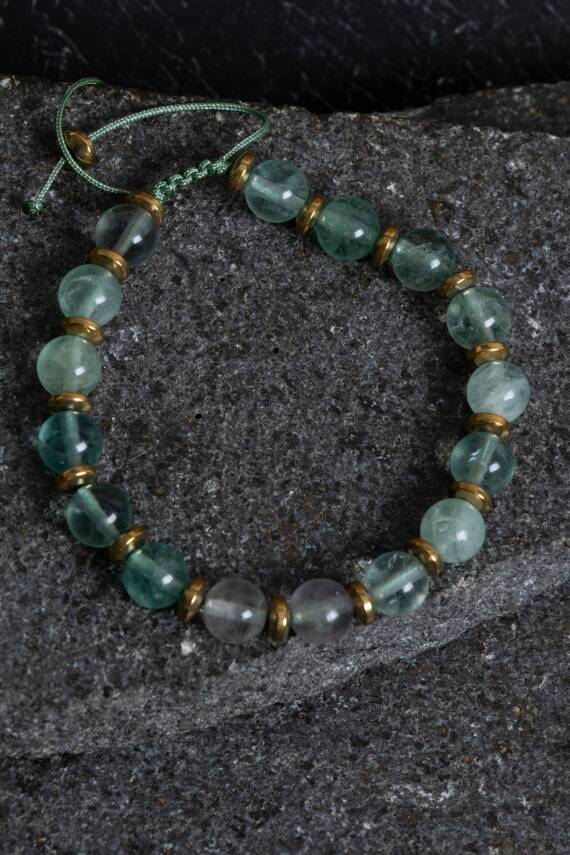 Sertifikalı Göz Akik ve Sitrin Doğal Taş Bileklik - 2