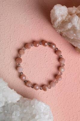 Sertifikalı Güneş Taşı, Dumanlı Kuvars Doğal Taş Bileklik (SK:380) - Osmanlı Doğal Taş