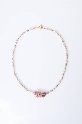 Sertifikalı Güneş Taşı, İnci Doğal Taş Kolye (SK:242) - 6