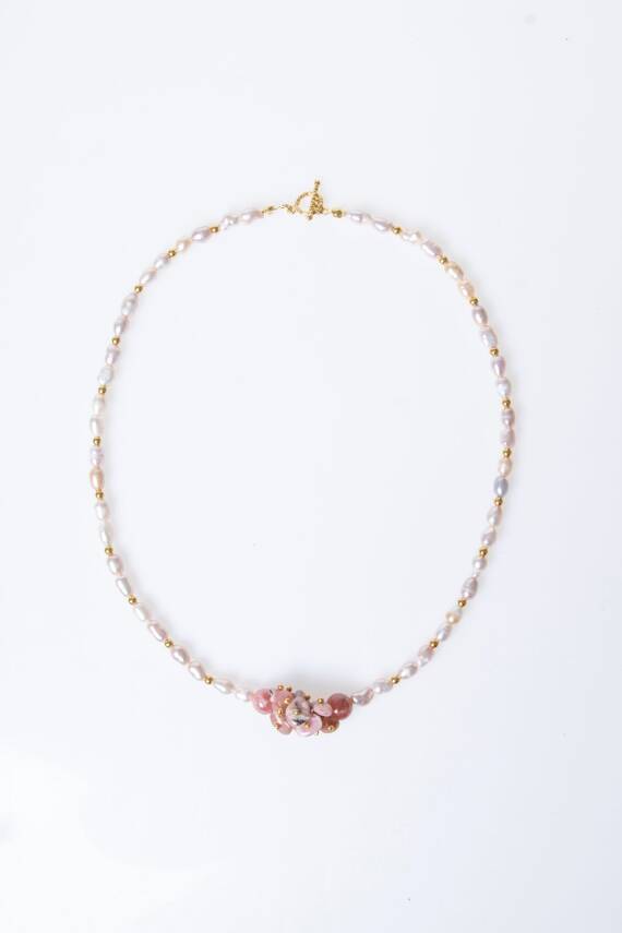 Sertifikalı Güneş Taşı, İnci Doğal Taş Kolye (SK:242) - 6