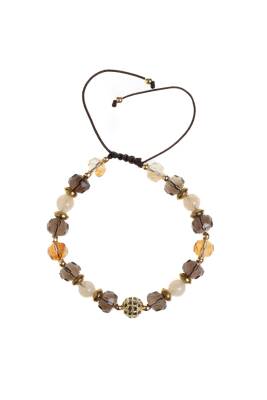 Sertifikalı Güneş Taşı ve Pembe Kuvars Bileklik - 4