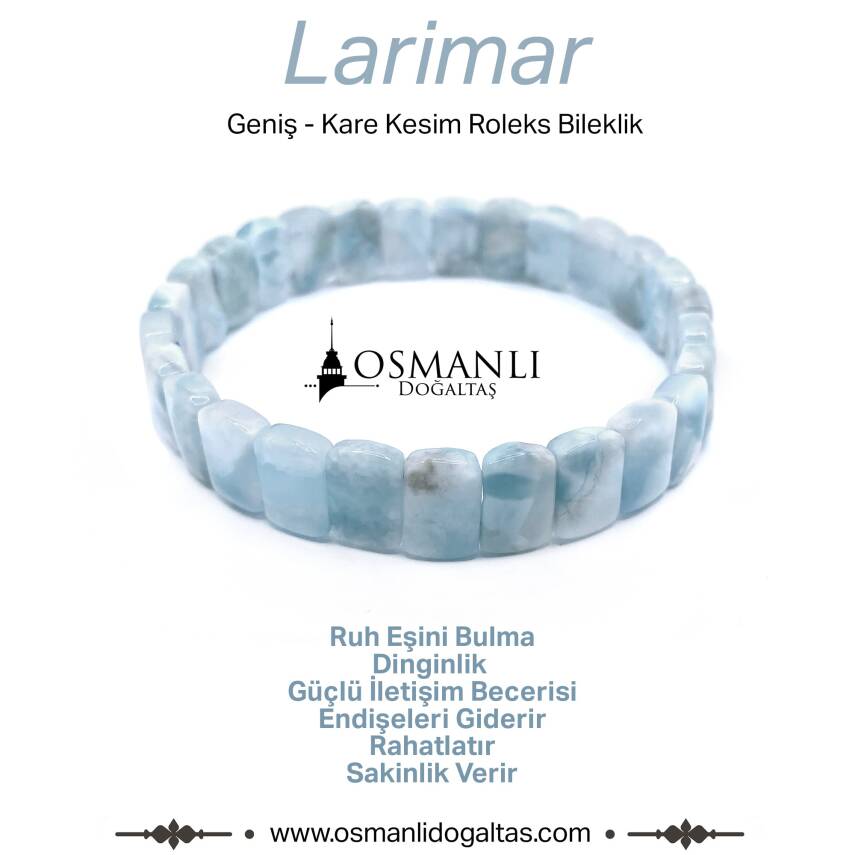 Sertifikalı Hakiki Kyanit (kiyanit) Doğal Taş Bileklik 1.Kalite - 4