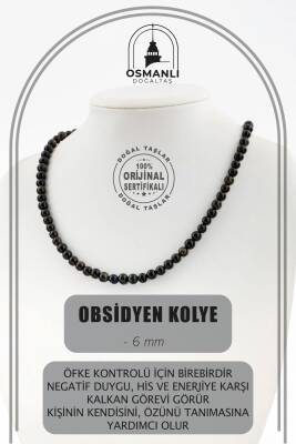 Sertifikalı Hakiki Orijinal Ay Taşı ve Akik Doğal Taş Dizi Kolye - Osmanlı Doğaltaş