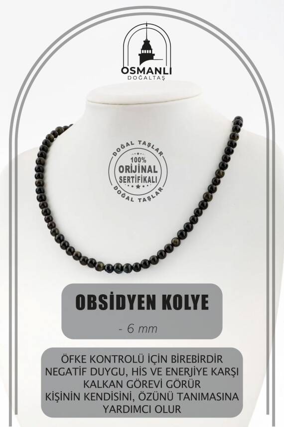 Sertifikalı Hakiki Orijinal Ay Taşı ve Akik Doğal Taş Dizi Kolye - 1