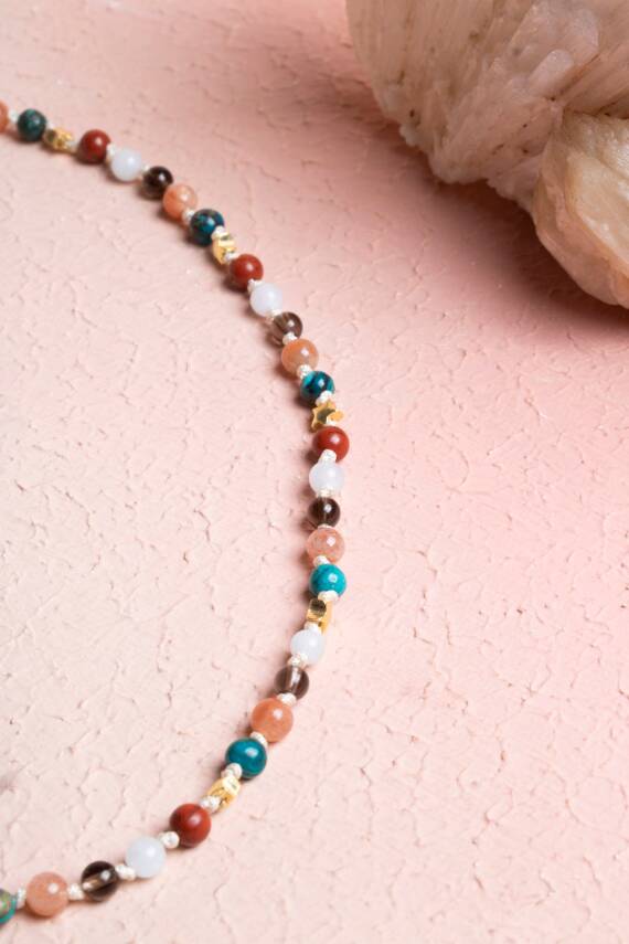 Sertifikalı Hakiki Orijinal Doğal Taş Aventurin Ağaç - Alt Kısmı Kristal Kuvars - 2