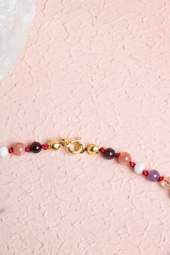 Sertifikalı Hakiki Orijinal Doğal Taş Pembe Kuvars Ağaç - Alt Kısmı Pembe Kuvars - 1