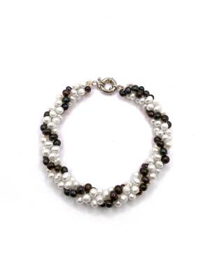 Sertifikalı Hakiki Orijinal Gümüş Burma İnci Bileklik - 3