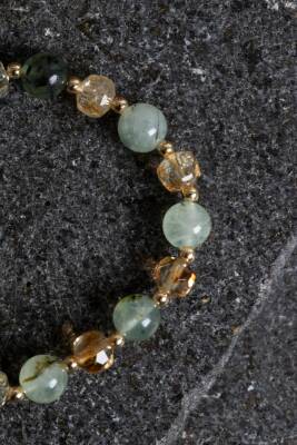 Sertifikalı Ham Güneş Taşı Doğaltaş Kolye - 4