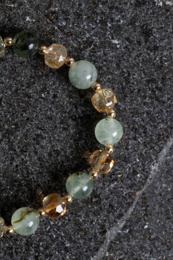 Sertifikalı Ham Güneş Taşı Doğaltaş Kolye - 4