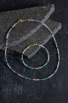 Sertifikalı Ham Pembe Kuvars Doğaltaş Bileklik - 2