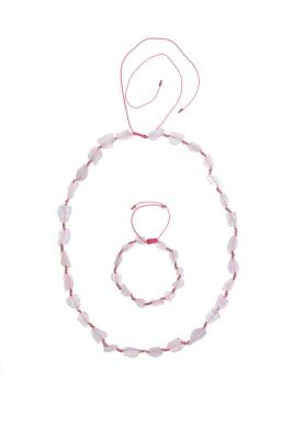 Sertifikalı Ham Pembe Kuvars Doğaltaş Takım - 5