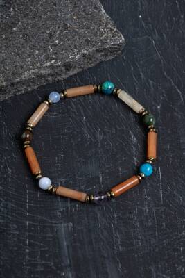 Sertifikalı Ham Turmalin Doğal Taş Ayarlanabilir Bileklik - Osmanlı Doğaltaş