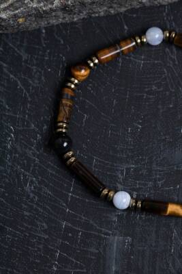 Sertifikalı Ham Turmalin Doğal Taş Ayarlanabilir Bileklik - 4