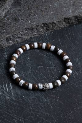 Sertifikalı Havlit, Bronzit Zirkon Aparat Doğal Taş Bileklik - Osmanlı Doğaltaş