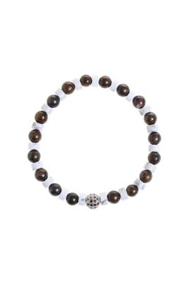 Sertifikalı Havlit, Bronzit Zirkon Aparat Doğal Taş Bileklik - 5